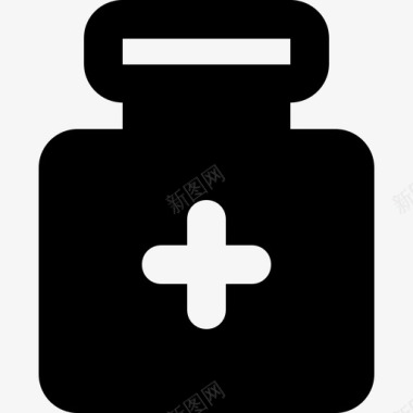 药瓶药盒健康图标图标