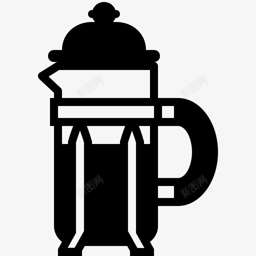 法式咖啡机咖啡机图标svg_新图网 https://ixintu.com 咖啡机 法式咖啡机