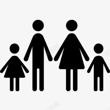 家庭孩子夫妻图标图标