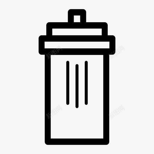 垃圾桶删除垃圾图标svg_新图网 https://ixintu.com 删除 回收站 垃圾 垃圾桶 移除