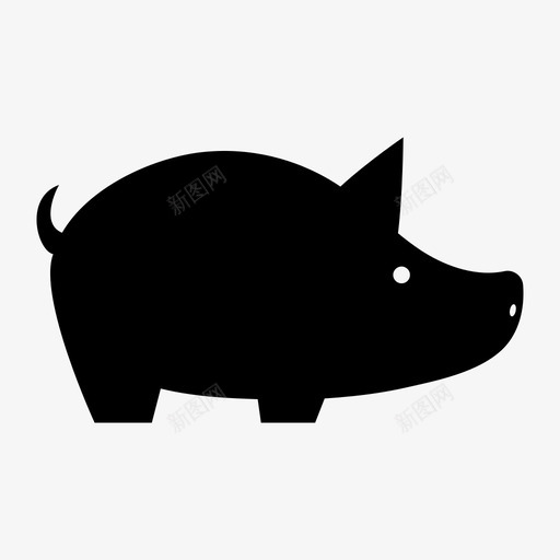 猪动物猪肉图标svg_新图网 https://ixintu.com 动物 猪 猪肉