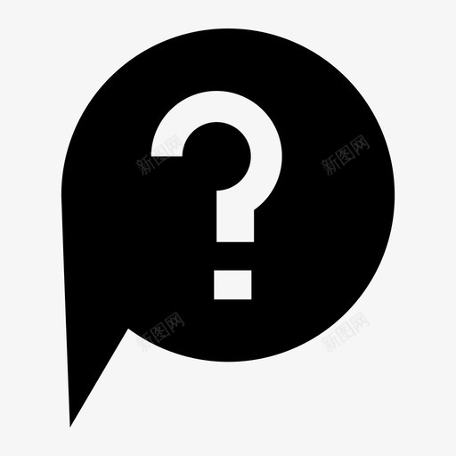 问题询问常见问题图标svg_新图网 https://ixintu.com android图标 帮助 常见问题 查询 询问 问题