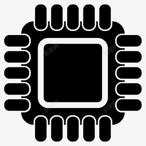 cpu计算机电子图标svg_新图网 https://ixintu.com cpu 处理器 电子 硬件 硬线 计算机