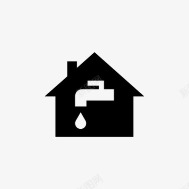 住宅供水滴水漏水图标图标