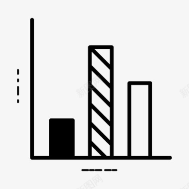 柱状图线钱图标图标