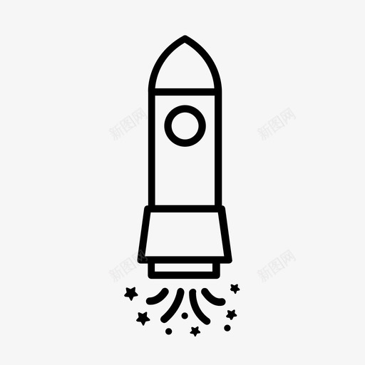 火箭科幻小说太空图标svg_新图网 https://ixintu.com 太空 宇宙飞船 火箭 科幻小说