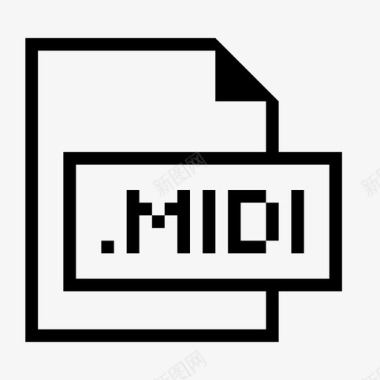 midi文件扩展名格式图标图标