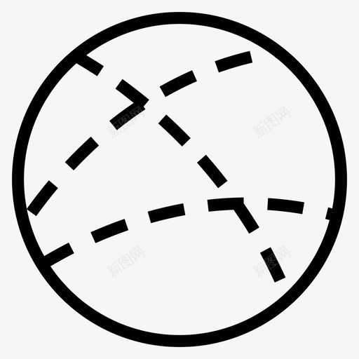 有虚线的圆圈三个随机形状图标svg_新图网 https://ixintu.com 三个 有虚线的圆圈 随机形状