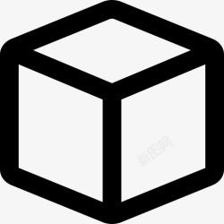 日系风格的包装盒子纸板箱板条箱图标高清图片