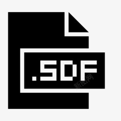 SDF文件格式sdf扩展名文件图标高清图片
