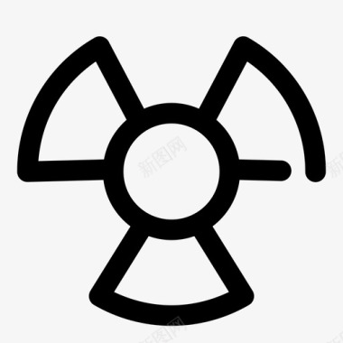 核危害电力放射性图标图标
