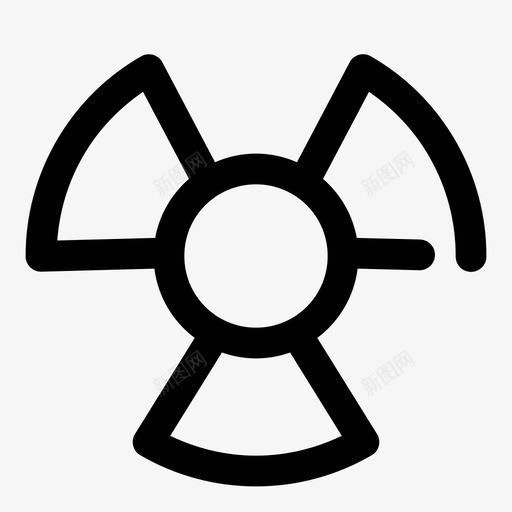 核危害电力放射性图标svg_新图网 https://ixintu.com x射线 医疗保险 放射性 核危害 电力