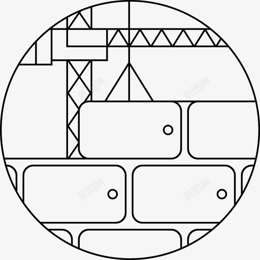 应用程序开发应用程序构建图标svg_新图网 https://ixintu.com 应用程序 应用程序开发 数字营销和开发机构 构建 起重机