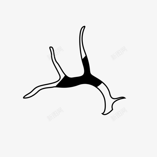 鹿角羚羊鹿图标svg_新图网 https://ixintu.com 羚羊 角 鹿 鹿角