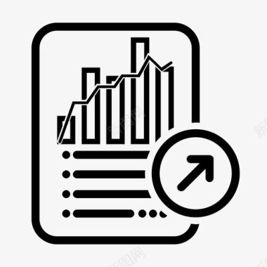 发送统计报告代数文档图标图标