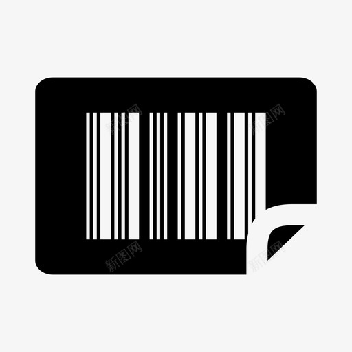 条形码商品产品图标svg_新图网 https://ixintu.com 产品 商品 扫描 扫描仪 条形码 超市