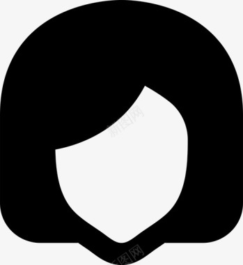 女性发型美女时尚美发发型mdsolid图标图标