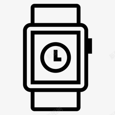 苹果手表时间时钟智能手表图标图标