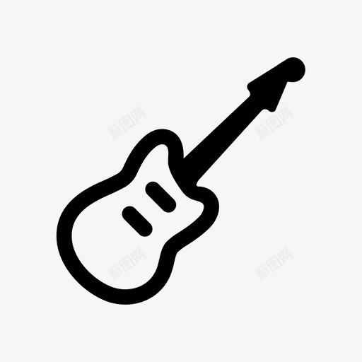 电吉他乐器音乐图标svg_新图网 https://ixintu.com 乐器 弦乐 摇滚 电吉他 音乐