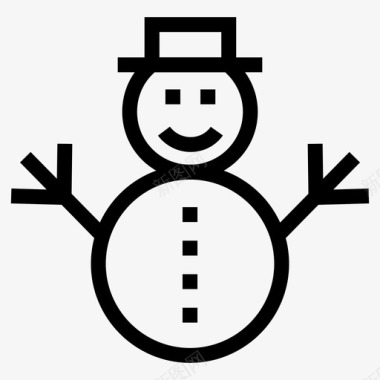 雪人圣诞节假日图标图标
