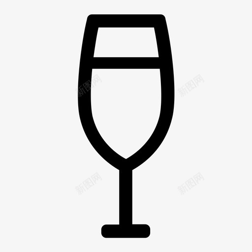 香槟杯饮料杯饮料图标svg_新图网 https://ixintu.com 杯子收藏 派对 酒杯 饮料 饮料杯 香槟杯