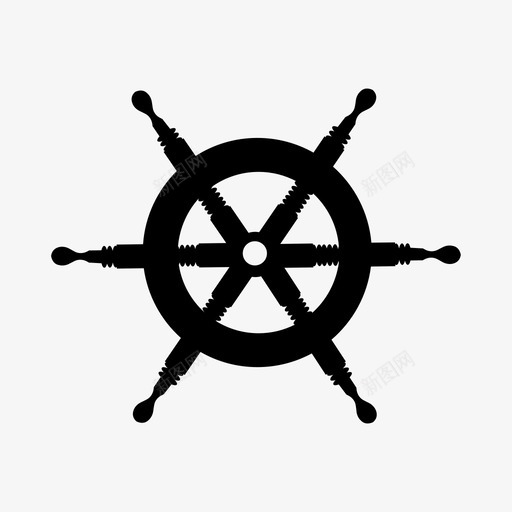舵船航道图标svg_新图网 https://ixintu.com 大海 方向 海洋 码头 航道 舵 船