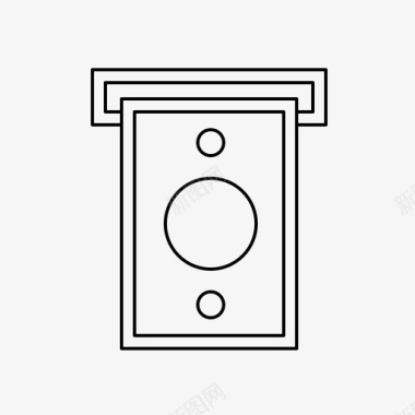 钱自动取款机现金图标图标