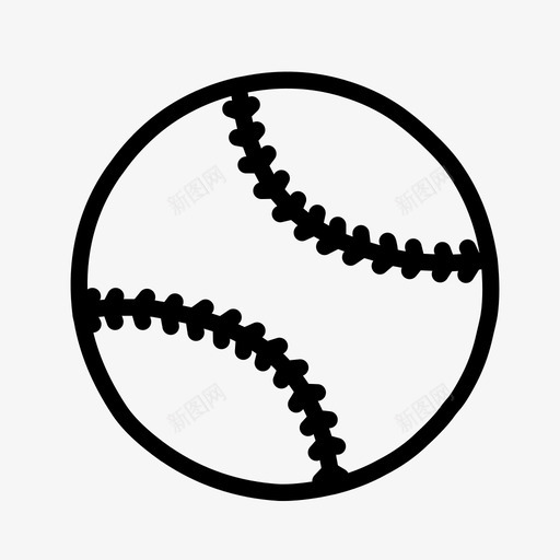 棒球打球运动图标svg_新图网 https://ixintu.com 打球 棒球 球 运动