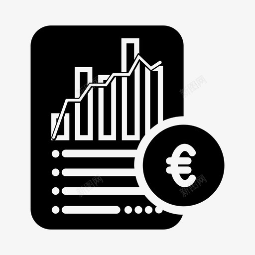 货币统计报告代数文件图标svg_新图网 https://ixintu.com 代数 文件 欧元 货币统计报告