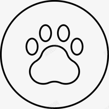 脚动物狗图标图标