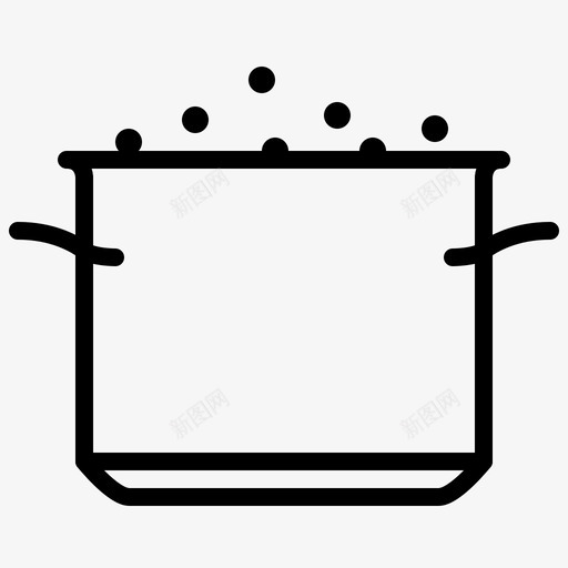 开水炊具烹饪图标svg_新图网 https://ixintu.com 厨房 开水 炊具 烹饪 美味的锅碗瓢盆 锅