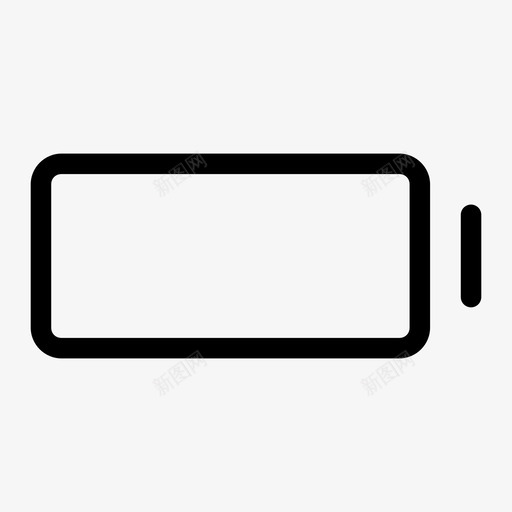 电池没电电量低图标svg_新图网 https://ixintu.com 电池没电 电量低