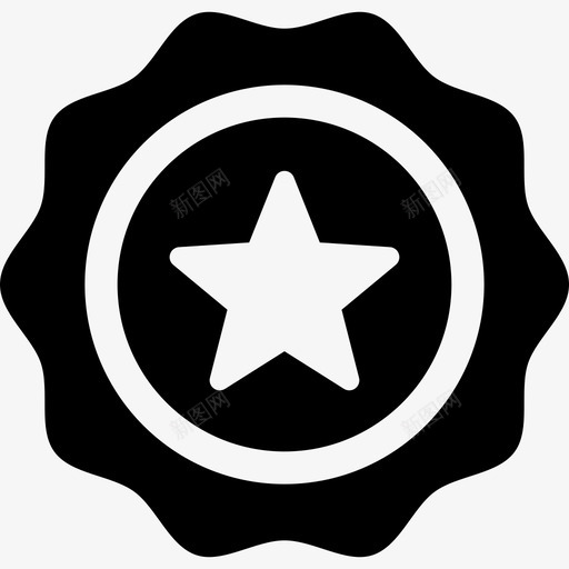 最喜欢的带有星星的超市徽章商业图标svg_新图网 https://ixintu.com 商业 最喜欢的带有星星的超市徽章