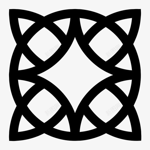 曼陀罗圆装饰图标svg_新图网 https://ixintu.com 圆 曼陀罗 装饰 设计 邮票