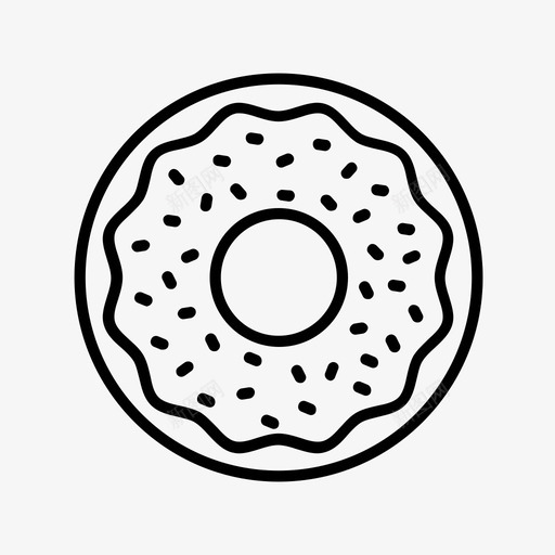 甜甜圈面包房糕点图标svg_新图网 https://ixintu.com 甜甜圈 糕点 面包房