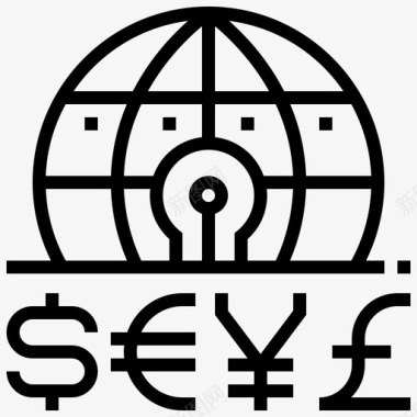 货币业务外汇图标图标