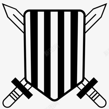 加泰罗尼亚盾剑图标图标