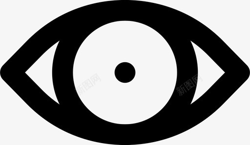人眼视图视觉图标svg_新图网 https://ixintu.com 人眼 人眼md轮廓 视图 视觉