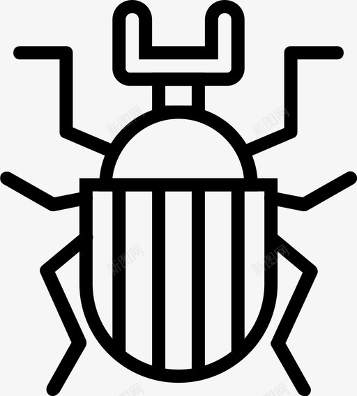 粪甲虫小虫昆虫图标svg_新图网 https://ixintu.com 小虫 小虫昆虫轮廓 昆虫 粪甲虫 自然
