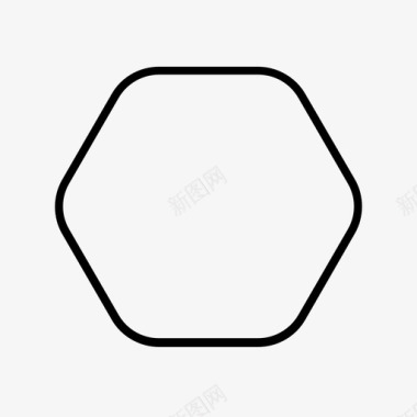 六边形几何数学图标图标