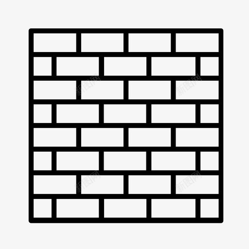 砖块建筑地板图标svg_新图网 https://ixintu.com 地板 墙壁 建筑 砖块 铺路机