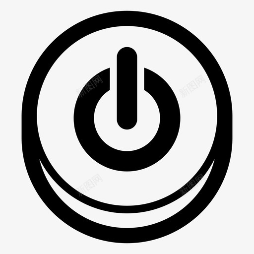 断电指示灯按钮开关图标svg_新图网 https://ixintu.com 开关 按钮 断电指示灯 标志 标志和符号 电源关闭 电源开启