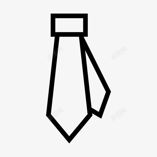 领带商务商人图标svg_新图网 https://ixintu.com 办公室 商人 商务 领带