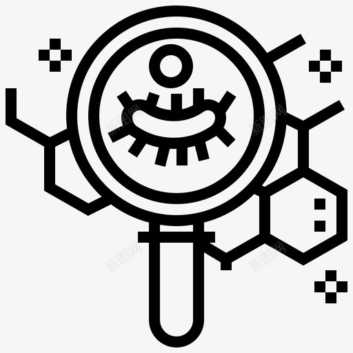 检查生物教育图标svg_新图网 https://ixintu.com 学习 学校 教育 检查 生物 知识