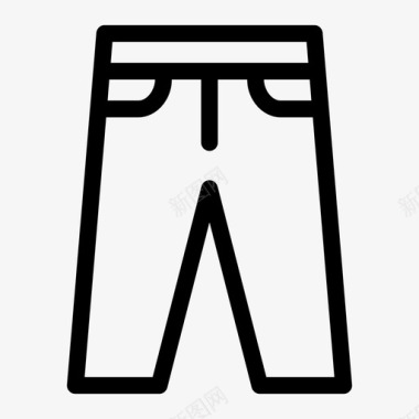 牛仔裤布料正式裤图标图标