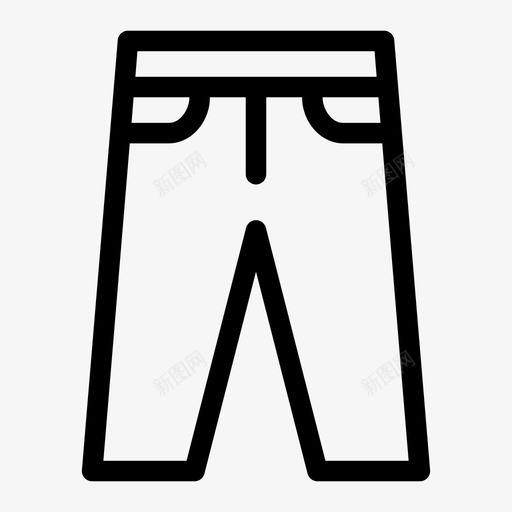牛仔裤布料正式裤图标svg_新图网 https://ixintu.com 布料 正式裤 牛仔裤 长裤