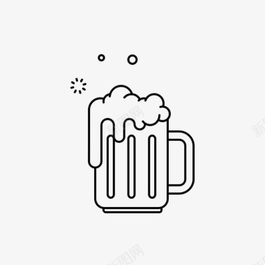 啤酒杯酒精饮料图标图标