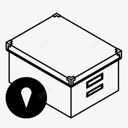 纸箱送货导航图标svg_新图网 https://ixintu.com 地点 导航 箱子 纸箱 订单跟踪 跟踪订单 送货