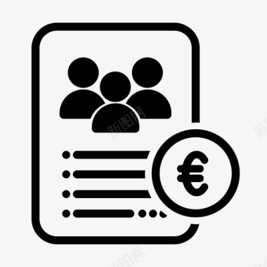 会议文件资金文件欧元图标图标