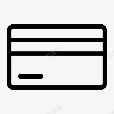信用卡徽章债务卡图标图标